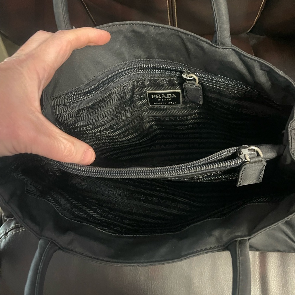Prada Sleek Black Nylon Handbag - Picture 6 of 7